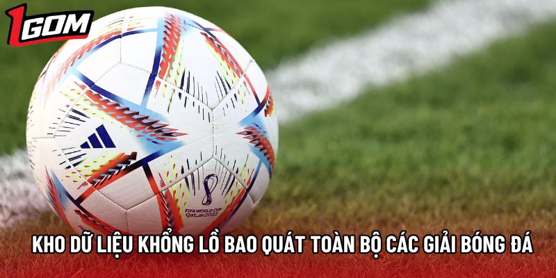 Kho dữ liệu khổng lồ bao quát toàn bộ các giải bóng đá